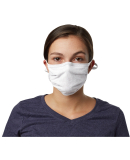 Hanes BMSKAR Adult 2-Ply Adjustable Mask in White