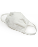 Hanes BMSKKR Youth 2-Ply Adjustable Mask in White