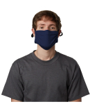 Hanes MKPKCR Adult Cotton Adjustable Pocket Mask in Navy