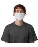 Hanes MKPKCR Adult Cotton Adjustable Pocket Mask in White