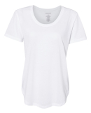 Boxercraft T61 Women’s At Ease Scoop Neck T-Shir in White