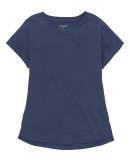 Boxercraft T57 Women's Vintage Cuff T-Shirt in Navy
