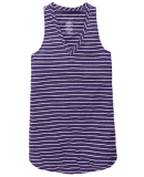 Boxercraft T89 Women's Margo Tank in Purple stripe