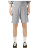 American Apparel 2PQ Unisex Pique Gym Shorts in Heather grey