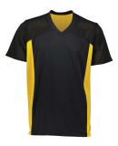 Augusta Sportswear 265 Youth Reversible Flag Footb in Black/ gold