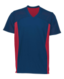 Augusta Sportswear 265 Youth Reversible Flag Footb in Navy/ scarlet