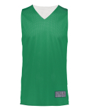 Augusta Sportswear 162 Youth Reversible 2.0 Jersey in Kelly/ white