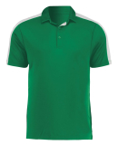 Augusta Sportswear 5028 Men's Two-Tone Vital Polo in Kelly/ white
