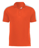Augusta Sportswear 5028 Men's Two-Tone Vital Polo in Orange/ white