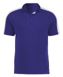 Augusta Sportswear 5028 Men's Two-Tone Vital Polo in Purple/ white