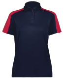 Augusta Sportswear 5029 Women's Two-Tone Vital Pol in Navy/ scarlet