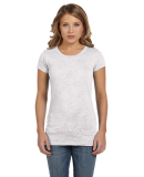 Bella + Canvas 8601 Women's Burnout Tee in White