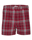 Boxercraft BM6701 Men's Double Brushed Flannel Box in Garnet/ black plaid