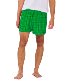 Boxercraft BM6701 Men's Double Brushed Flannel Box in Kelly field day plaid