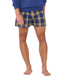 Boxercraft BM6701 Men's Double Brushed Flannel Box in Navy/ gold