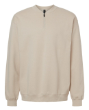 Gildan SF008 Unisex Softstyle® Midweight 1/4 Zip in Sand