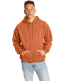 Hanes F170 Unisex Ultimate Cotton® Hooded Sweatsh in Pumpkin