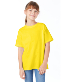 Hanes 5480 Youth Essential-T T-Shirt in Athletic yellow