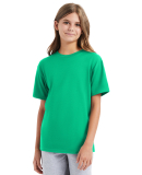 Hanes 498Y Youth Perfect-T T-Shirt in Kelly green