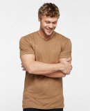 LA T 6904 Unisex Bamboo Tee in Coyote brown