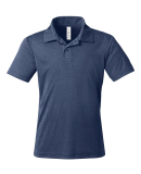 Team 365 TT51HY Youth Zone Sonic Heather Performan in Sport dark navy heather