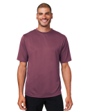 Team 365 TT15 Men's Zone Performance Mesh T-Shirt in Sport dark maroon