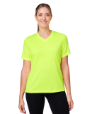 Team 365 TT15W Women's Zone Performance Mesh T-Shi in Safety yellow
