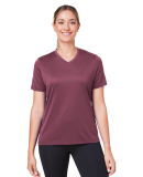 Team 365 TT15W Women's Zone Performance Mesh T-Shi in Sport dark maroon