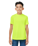 Team 365 TT15Y Youth Zone Performance Mesh T-Shirt in Safety yellow
