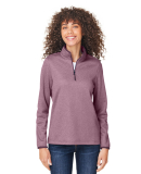 Core 365 CE73W Women's Venture Heathered Stripe Qu in Burgundy/ white