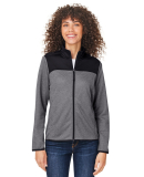 Core 365 CE74W Women's Venture Heathered Stripe Hy in Black/ white