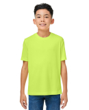 Core 365 CE10Y Youth Capital Performance T-Shirt in Safety yellow
