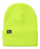 DRI DUCK 3523 Coleman Cuffed Beanie in Neon yellow