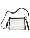 Liberty Bags 5785 Classic Clear Stadium Purse/Hand in Black