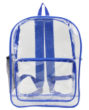 Liberty Bags 7013 Large 17" Heavy Duty Clear Backp in Royal