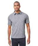 North End NE115 Men's Eclipse Jacquard Polo in Classic navy heather