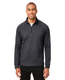 North End NE200 Men's Rhythm Waffle Quarter-Zip Pu in Carbon