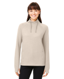 North End NE200W Women's Rhythm Waffle Pullover in Oatmeal