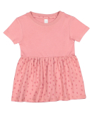 Rabbit Skins 5330 Infant Fine Jersey Dress in Mauvelous/ mauvelous spot