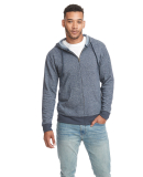 Next Level Apparel 9600 Unisex Pacifica Full-Zip H in Navy