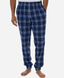 Boxercraft BM6625 Unisex Flannel Joggers in Navy/ columbia plaid