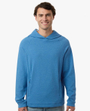 North End NE729 Men's Spirit Hooded Pullover in Light nautical blue heather