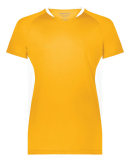 Augusta Sportswear 322240 Unisex Octane Soccer Jer in Gold/ white