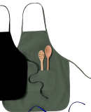 Big Accessories APR52 Two-Pocket 28" Apron in Forest