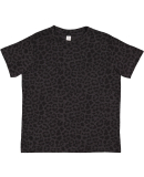Rabbit Skins 3321 Toddler Fine Jersey Tee in Black leopard