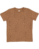 Rabbit Skins 3321 Toddler Fine Jersey Tee in Brown leopard