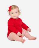 Rabbit Skins 3421 Infant Fleece Bodysuit in Red
