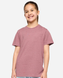 LA T 6102 Youth Vintage Wash Tee in Washed mauvelous