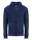 J America 8723 Unisex BTB Fleece Hooded Full-Zip S in True navy