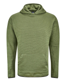 J America 8774 Unisex Pebble Fleece Hooded Pullove in Moss